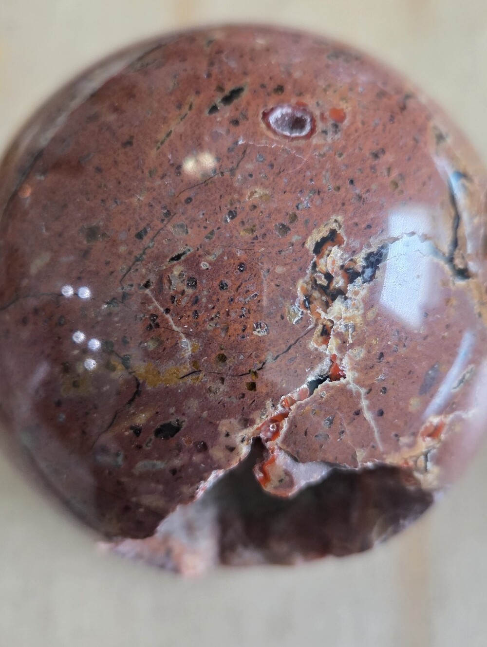 Natural Vesuvianite Geode Crystal Orb Sphere New #7 - Picture 6 of 8